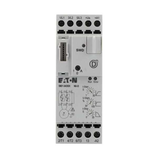 Soft starter, 7 A, 200 - 480 V AC, 24 V DC, Frame size: FS1, Communication Interfaces: SmartWire-DT image 10