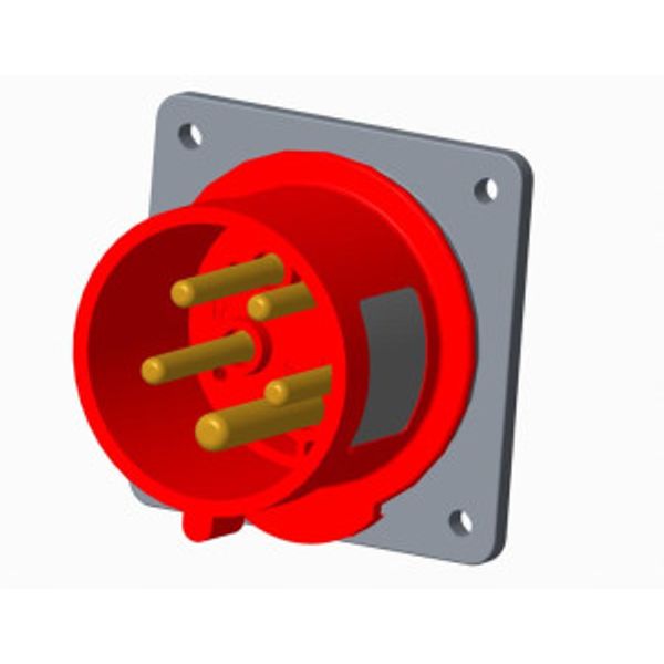 ABB520BU11SP Panel mounted inlet UL/CSA image 1