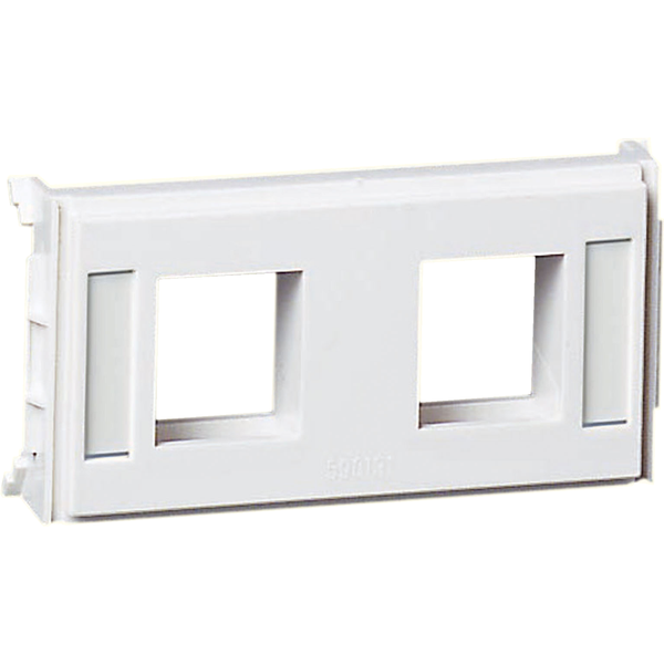 Optiline 50 - CYB mounting plate - 2xR&M - white image 2