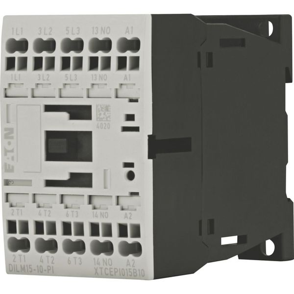 Contactor, 3 pole, 380 V 400 V 7.5 kW, 1 N/O, 230 V 50 Hz, 240 V 60 Hz, AC operation, Push in terminals image 13