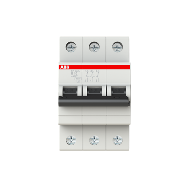 SH203L-B10 Miniature Circuit Breaker - 3P - B - 10 A image 2