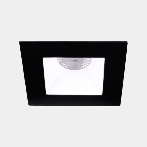 Downlight Play Deco Symmetrical Square Fixed 6.4W LED neutral-white 4000K CRI 90 48.7º Black/White IP54 653lm image 1