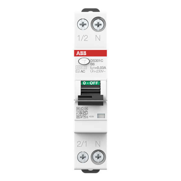 DS301C B6 AC30 Residual Current Circuit Breaker with Overcurrent Protection image 1