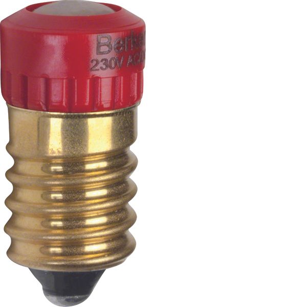 LED lamp E14, light control, red image 1