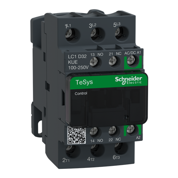 TeSys Deca contactor 3P 32A AC-3/AC-3e up to 440V coil 100-250V AC/DC image 5