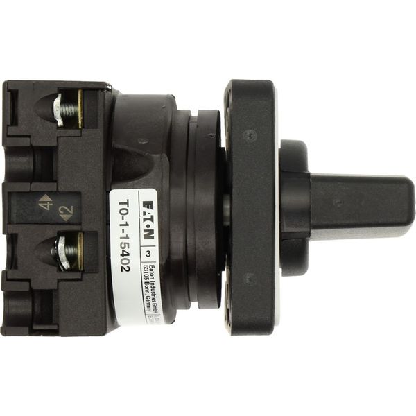 ON-OFF switches, T0, 20 A, flush mounting, 1 contact unit(s), Contacts: 2, 45 °, maintained, With 0 (Off) position, 0-1, Design number 15402 image 20