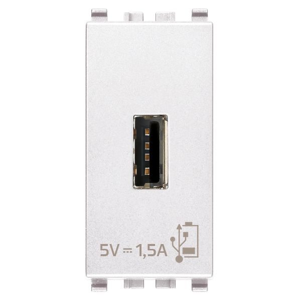 USB supply unit 5V 1,5A 1M white image 1