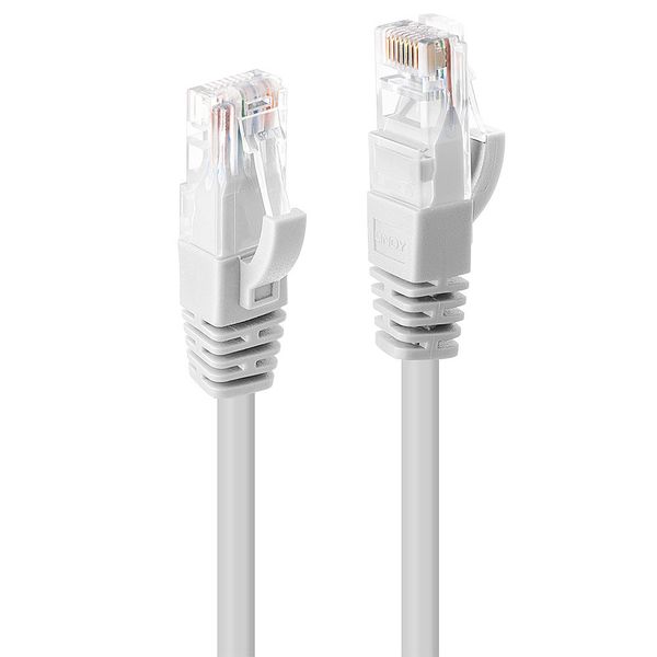 5m Cat.6 U/UTP Network Cable, White RJ45, M/M, 250MHz, Copper image 1