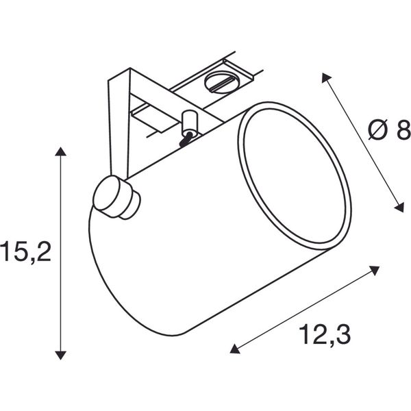 EURO SPOT GU10, max. 25W, incl. 1P.-adapter, white image 3