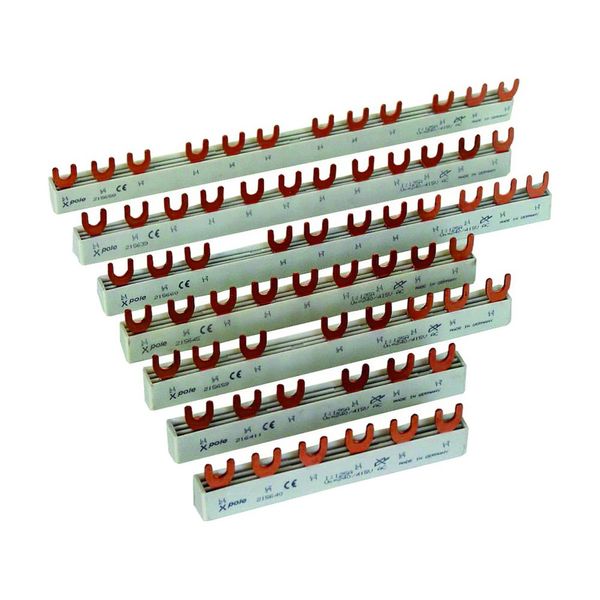 Phase busbar, 4ph, 16qmm, fork connector, 24SU image 2