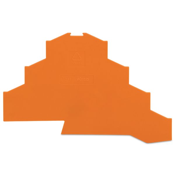 End and intermediate plate 1 mm thick orange image 2