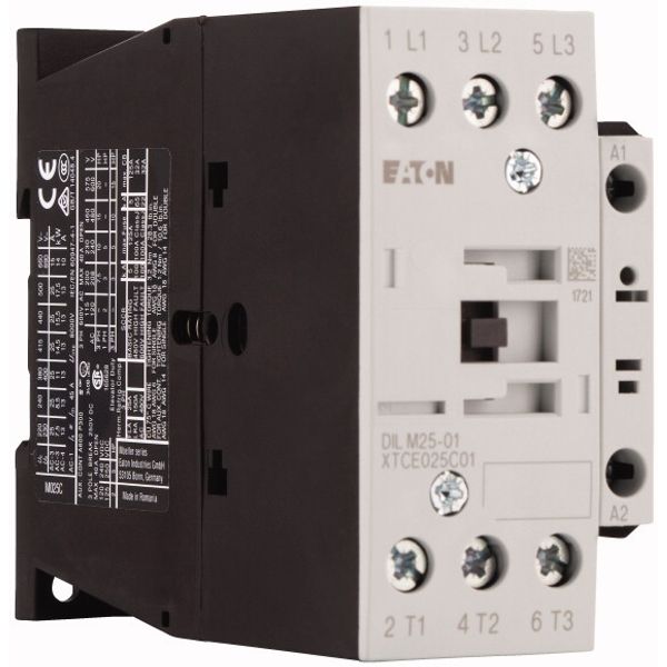 Contactor, 3 pole, 380 V 400 V 11 kW, 1 NC, 208 V 60 Hz, AC operation, Screw terminals image 4
