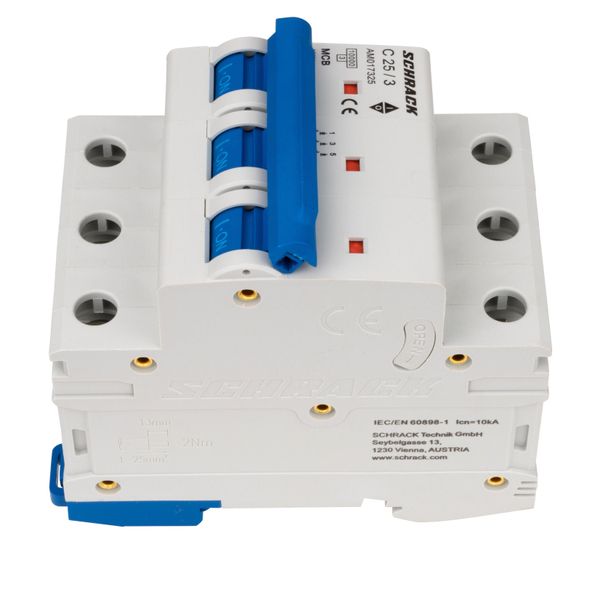 Miniature Circuit Breaker (MCB) AMPARO 10kA, C 25A, 3-pole image 4