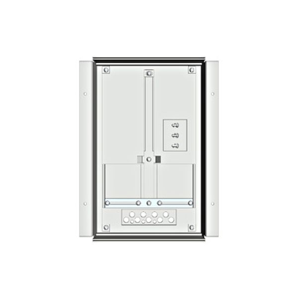 Meter box insert 1-row, 1 meter board / 8 Modul heights image 1