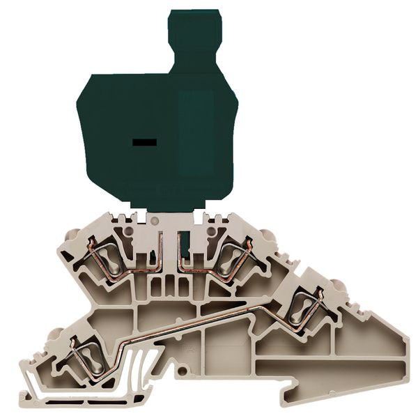 Fuse terminal, Tension-clamp connection, Fuse cartridge, for plug-in c image 2