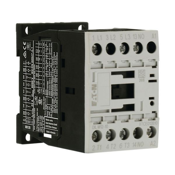 Contactor, 3 pole, 380 V 400 V 5.5 kW, 1 N/O, 220 V DC, DC operation, Screw terminals image 10