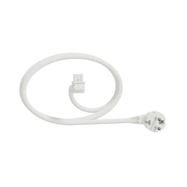 M Unit Cable 3m-1,5mm2-Angled-White image 1