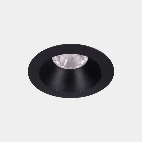 Downlight Play Deco Symmetrical Round Fixed 11.9W LED neutral-white 4000K CRI 90 19.1º PHASE CUT Black/Black IP54 1233lm image 1