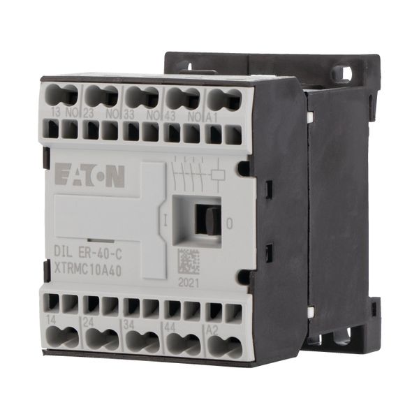 Contactor relay, 24 V DC, N/O = Normally open: 4 N/O, Spring-loaded terminals, DC operation image 13