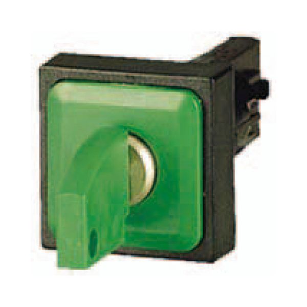 Key-operated actuator, 3 positions, green, maintained image 2