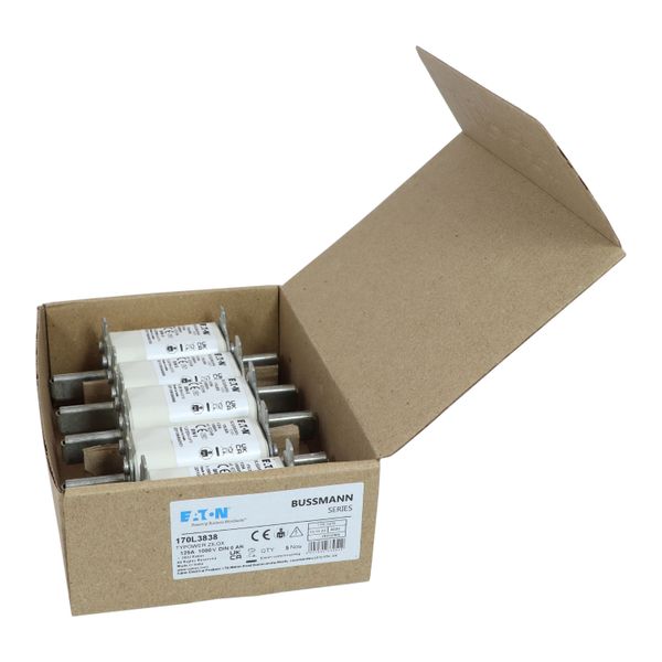 Fuse-link, high speed, 125 A, AC 1000 V, DIN 0, 35 x 60 x 125 mm, aR, DIN, IEC, single indicator image 17