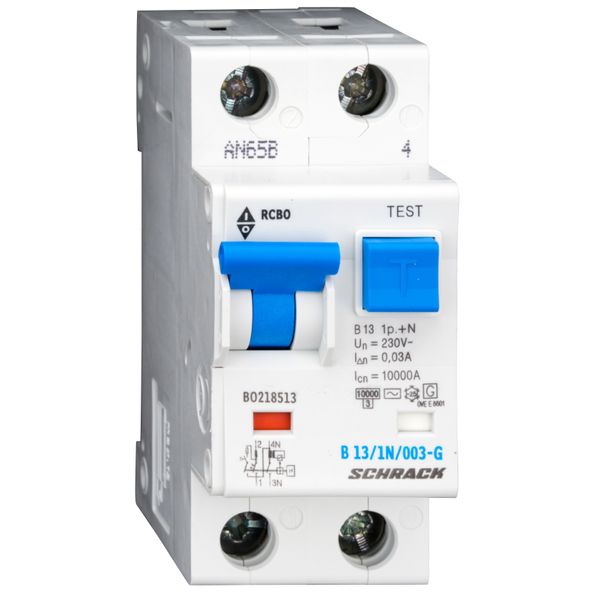 Combined MCB/RCD (RCBO) B13/1+N/30mA/Type AC, G image 2