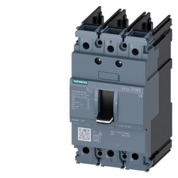 Circuit breaker 3VA5 UL frame 125 breaking capacity class M 35 kA @ 480 V 3-pole image 1