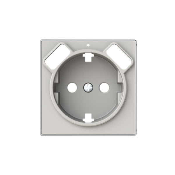 8588.3 DN Cover Schuko+USB chargers Wall socket Central cover plate Sand - Sky Niessen image 1