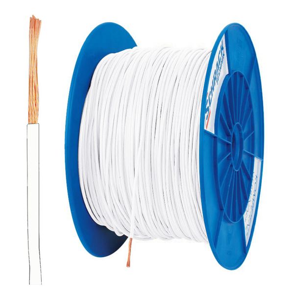 PVC Insulated Single Core Wire H05V-K 1mmý white (coil) image 1