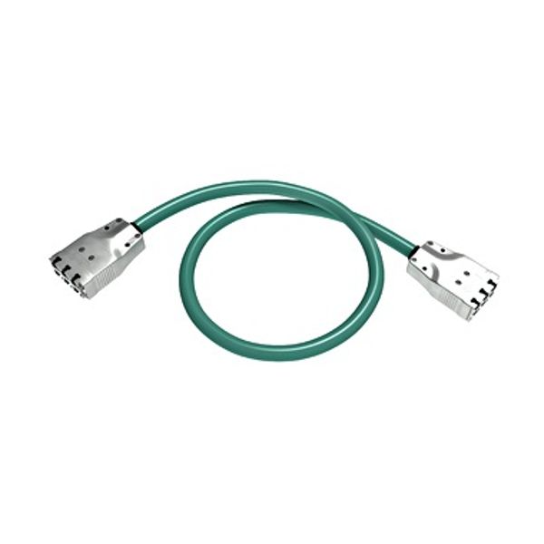 H.D.S. Copper Trunk cable, class Ea, 500MHz, aqua, 2.0m image 1