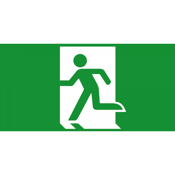 Pictogram "evacuation exit" 246x123 image 1