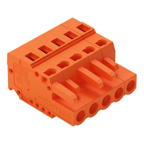 1-conductor female connector CAGE CLAMP® 2.5 mm² orange image 1