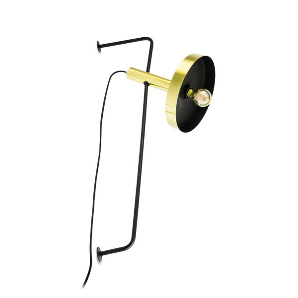 WHIZZ WALL LAMP 1XE27 GOLD BLACK image 2