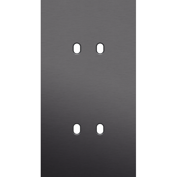 Twofold faceplate, vertical 71 mm centre distance, for double switch f image 1