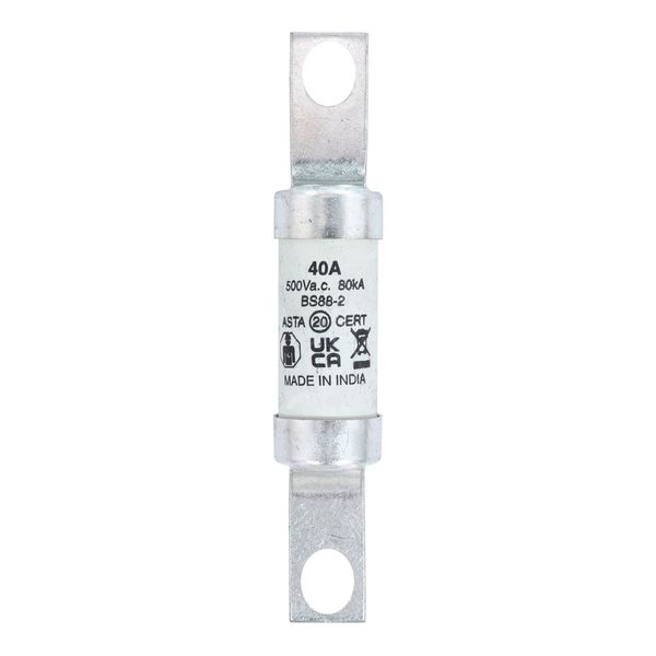 Fuse-link, LV, 40 A, AC 500 V, BS88/A4, 25 x 110 mm, gL/gG, BS image 17