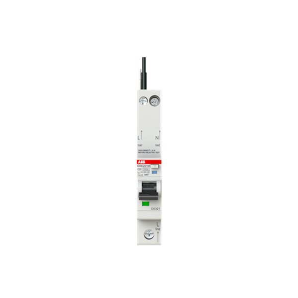 DSE201 M C20 A300 - N Black Residual Current Circuit Breaker with Overcurrent Protection image 3