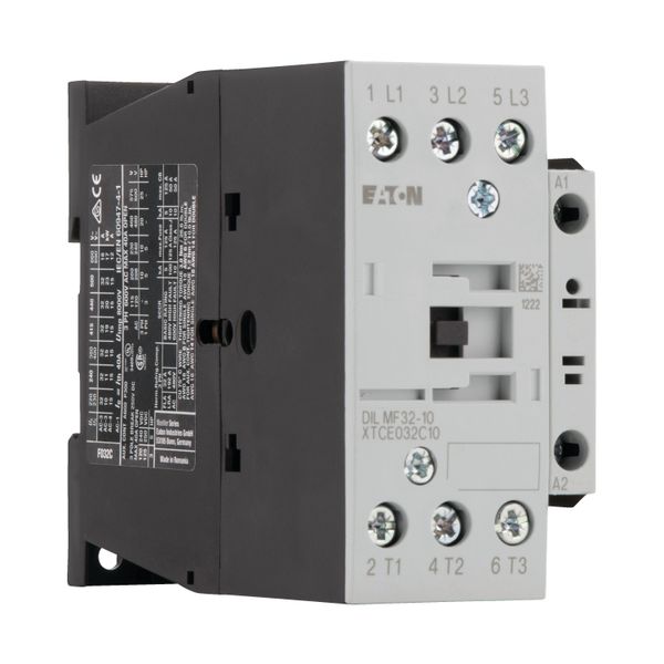 Contactor, 4 pole, AC operation, AC-1: 32 A, 1 N/O, 110 V 50 Hz, 120 V 60 Hz, Screw terminals image 14