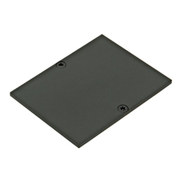 Profile end cap MFR flat incl. Screws black image 1