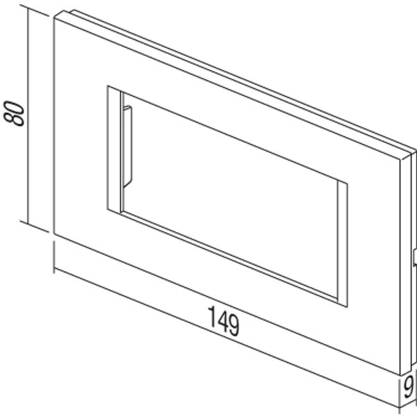 Cover frame 4M, white image 2