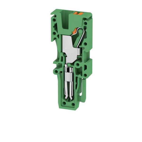 Plug (terminal), PUSH IN, 2.5 mm², 800, 24 A, Number of poles: 1, gree image 1