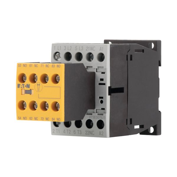Safety contactor, 380 V 400 V: 3 kW, 2 N/O, 3 NC, 110 V 50 Hz, 120 V 60 Hz, AC operation, Screw terminals, with mirror contact. image 5