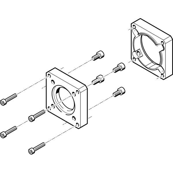 EAMF-A-48A-60G/H Motor flange image 1