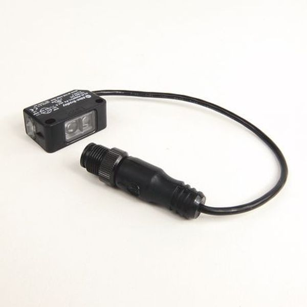 Allen-Bradley 42JS-R9MPA1-Y4 PHOTOSWITCH Photoelectric Sensor, VisiSight, Transmitted Beam Receiver, DC - 2 Complementary LO/DO Outputs, Source (PNP), 4-pin Pico QD on 152mm (6in) pigtail image 1