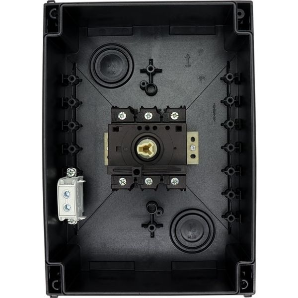 Main switch, P3, 100 A, surface mounting, 3 pole, STOP function, With black rotary handle and locking ring, Lockable in the 0 (Off) position image 5