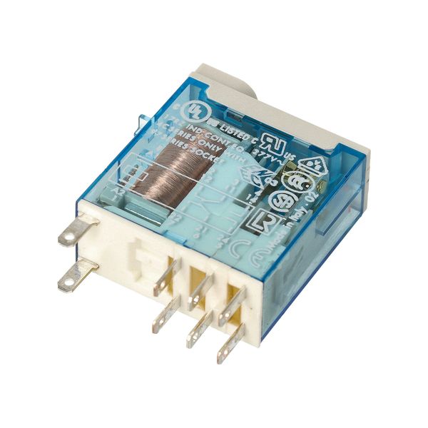 Mini.ind.relays 2CO 8A/12VDC/Agni+Au/Test button/Mech.ind. (46.52.9.012.5040) image 3
