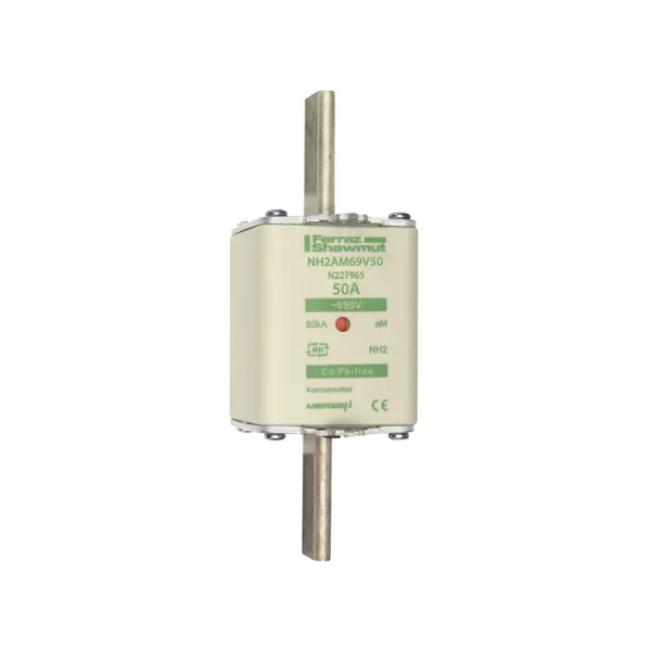 Fuse-link NH2 aM 690VAC 50A live tags Double indicator image 2