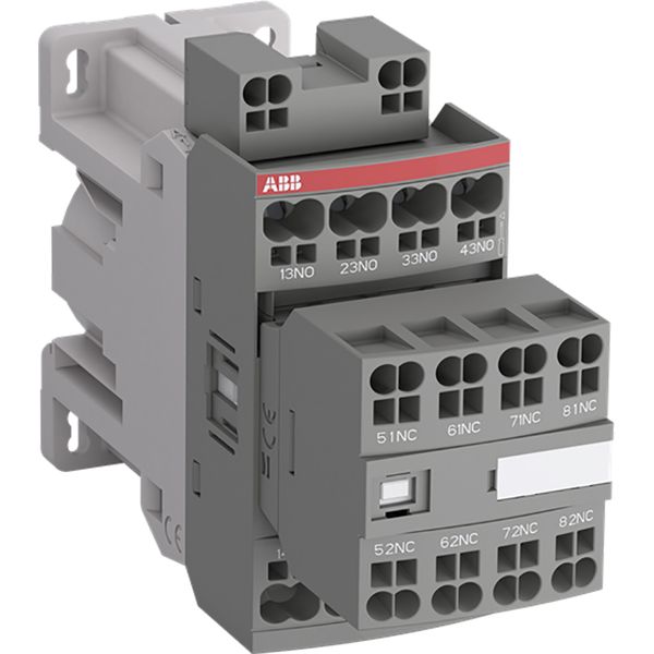 Block Contactor Relay 8 NO, 0 NC Coil 24 V DC Push-in Spring Terminals image 1