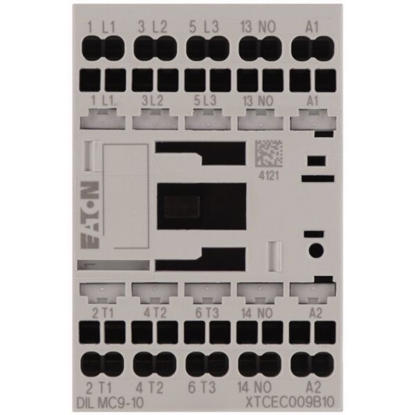 Contactor, 3 pole, 380 V 400 V 4 kW, 1 N/O, 24 V 50 Hz, AC operation, Spring-loaded terminals image 2