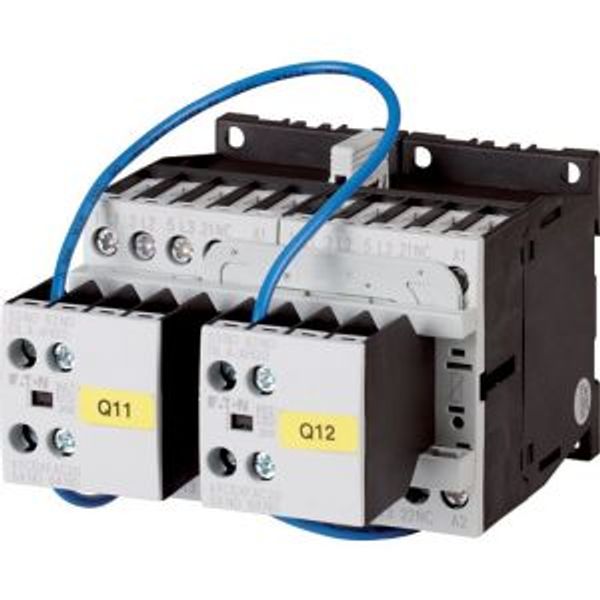 Reversing contactor combination, 380 V 400 V: 5.5 kW, 24 V DC, DC operation image 1