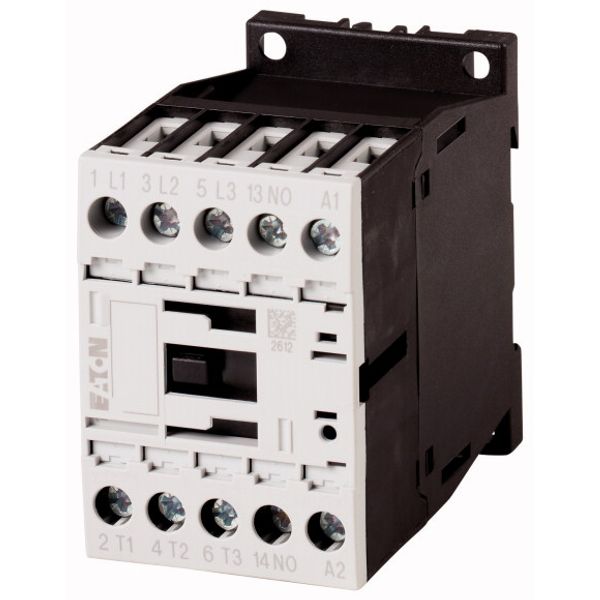 Contactor, 3 pole, 380 V 400 V 7.5 kW, 1 N/O, 110 V 50 Hz, 120 V 60 Hz, AC operation, Screw terminals image 1